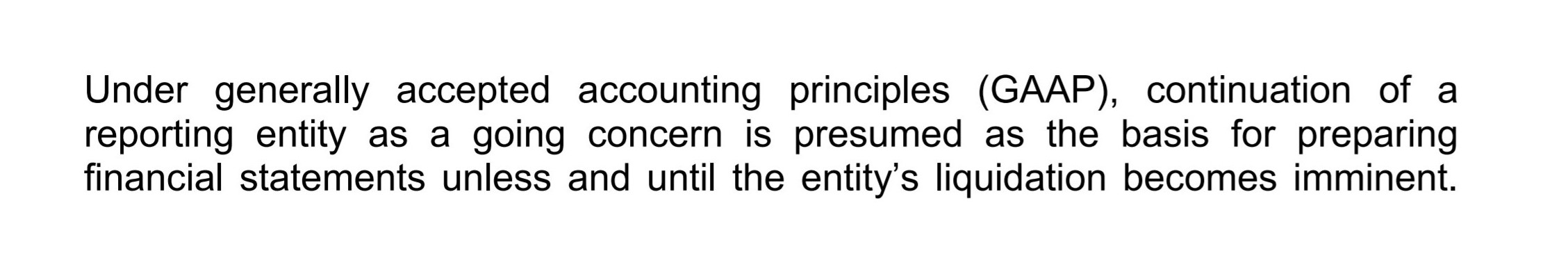 Going Concern Assumption (Accounting Principle)