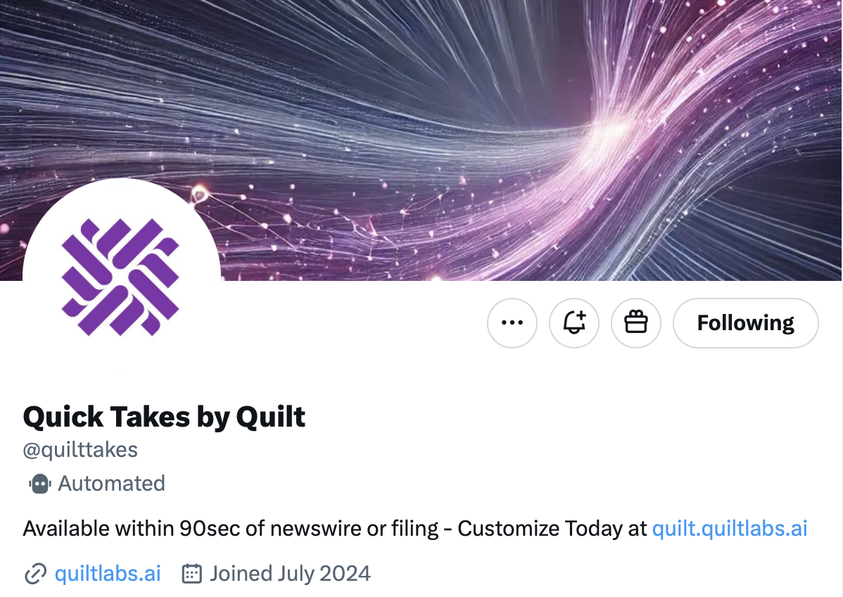 Quick Takes by Quilt