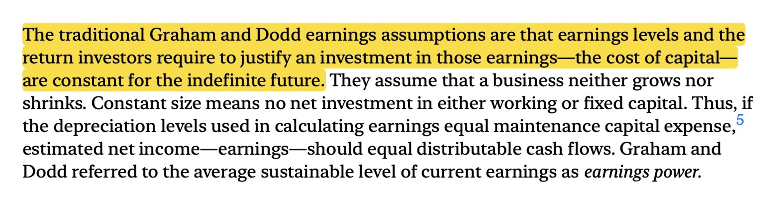 Earnings Power Value (EPV) – Bruce Greenwald